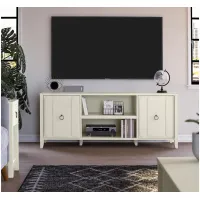 Her Majesty TV Console in White by DOREL HOME FURNISHINGS