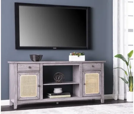 Raegan Media Console in Gray by SEI Furniture