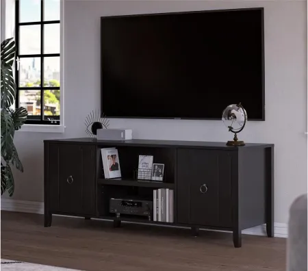 Her Majesty TV Console in Black by DOREL HOME FURNISHINGS