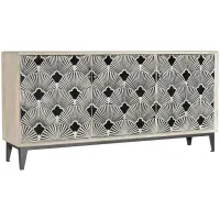 Opal 69in Entertainment Center in White by Hooker Furniture