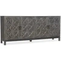 Beaumont Entertainment Console in Soft gray by Hooker Furniture