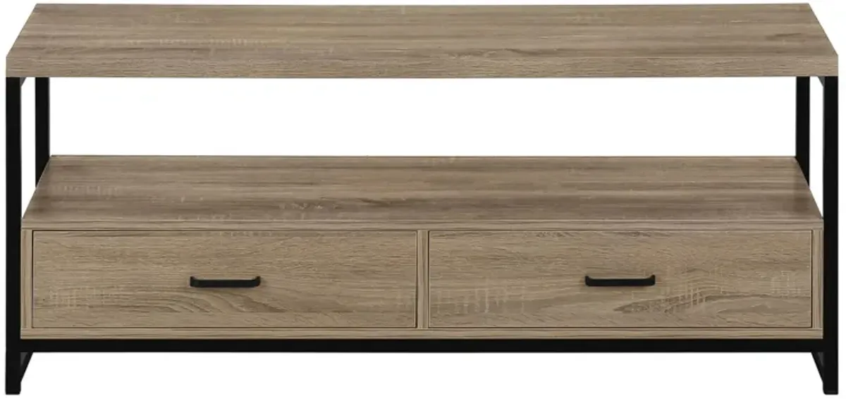 48" Monarch Storage TV Stand in Dark Taupe by Monarch Specialties