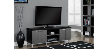 60" Monarch TV Stand in Black by Monarch Specialties