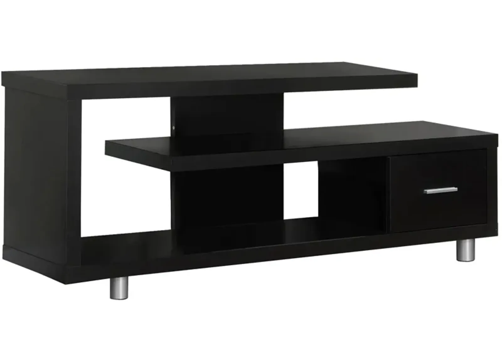 60" Monarch Storage TV Stand in Espresso by Monarch Specialties