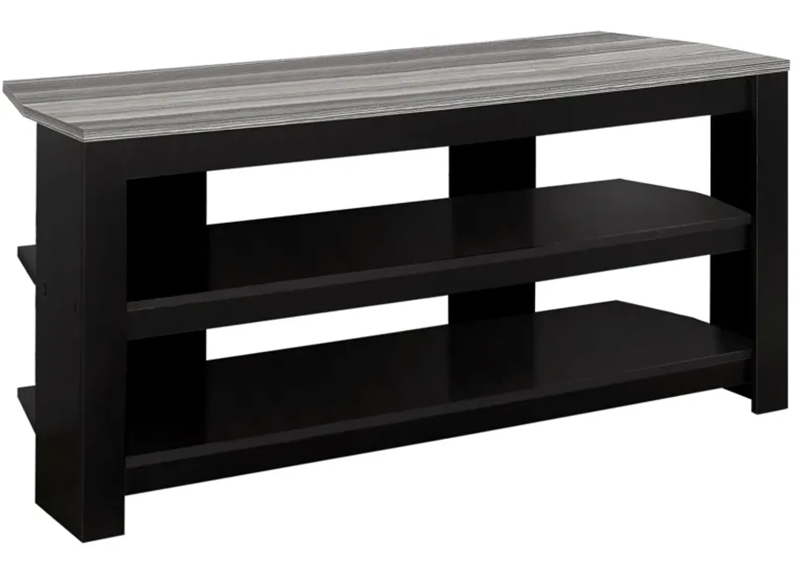 42" Monarch Corner TV Stand in Black by Monarch Specialties