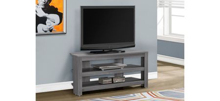 42" Monarch Corner TV Stand in Grey by Monarch Specialties