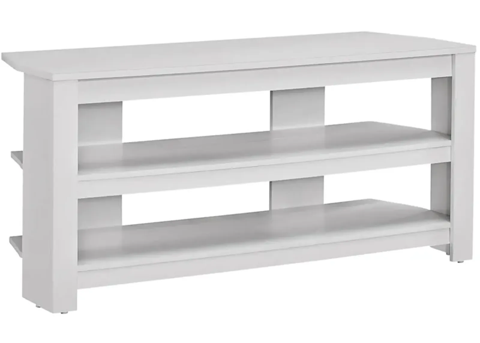 42" Monarch Corner TV Stand in White by Monarch Specialties