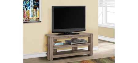 42" Monarch Corner TV Stand in Dark Taupe by Monarch Specialties
