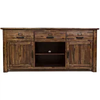 Cannon Valley 70" TV Console in Distressed Natural by Jofran