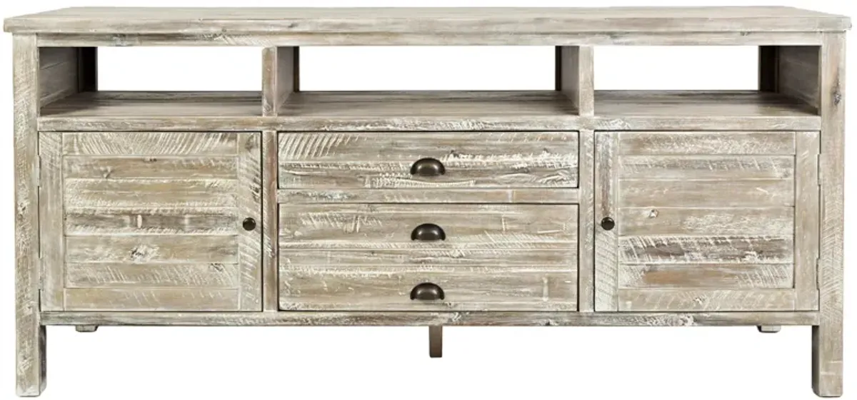 Artisan's Craft 70" TV Console in Washed Gray by Jofran