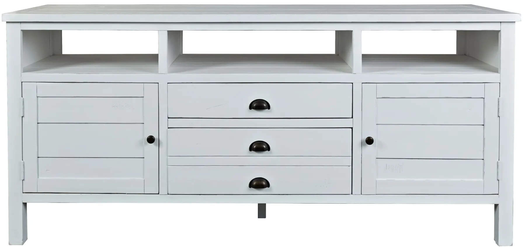 Artisan's Craft 70" TV Console in Weathered White by Jofran
