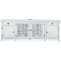 Heron Cove 90" TV Console in Chalk White by Magnussen Home