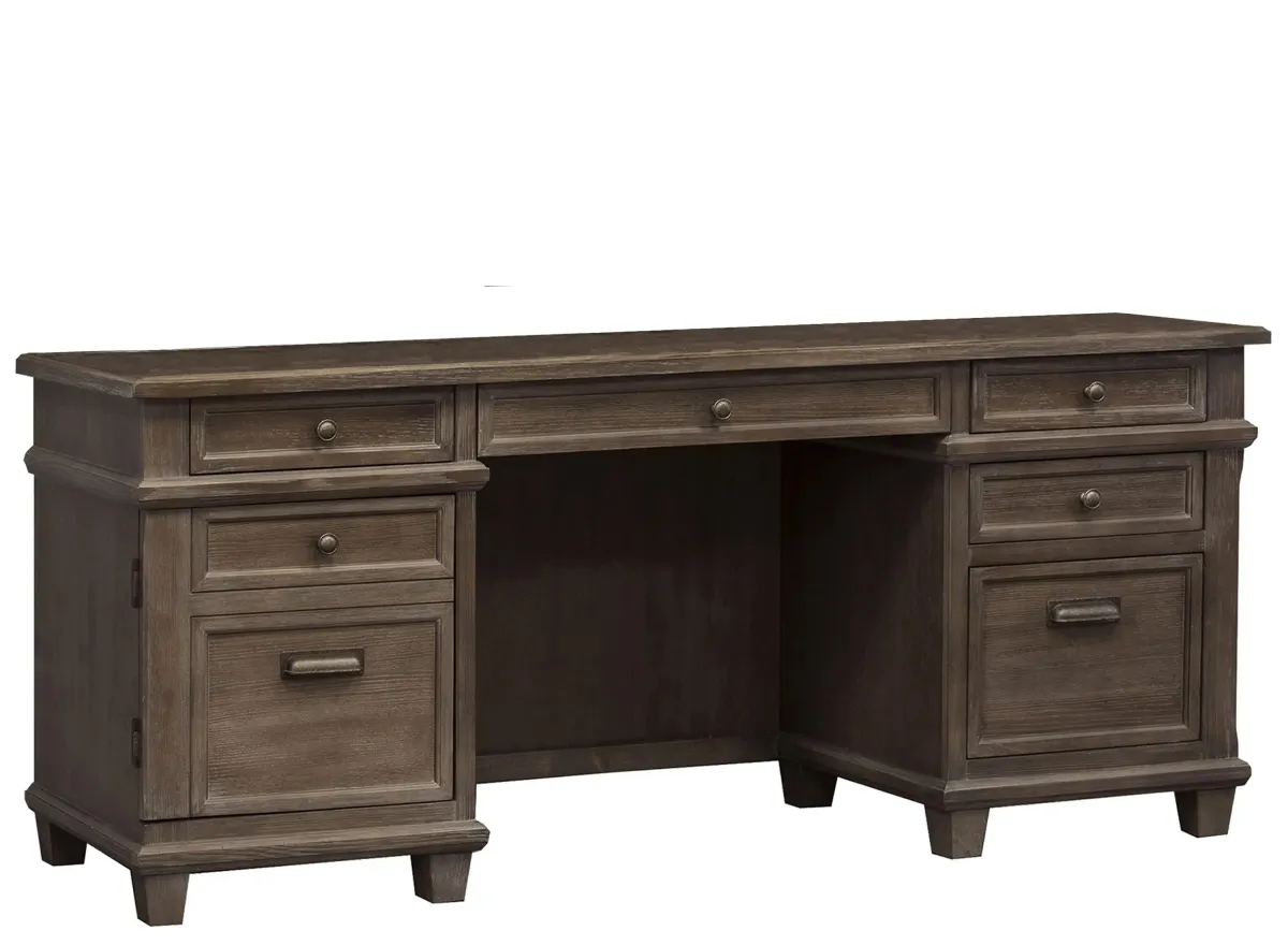 Lexicon Computer Credenza in Weathered Dove by Martin Furniture