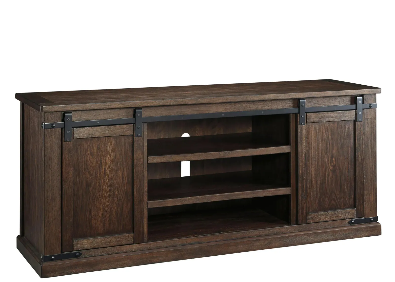 Sterling 70" TV Console in Rustic Brown by Ashley Furniture