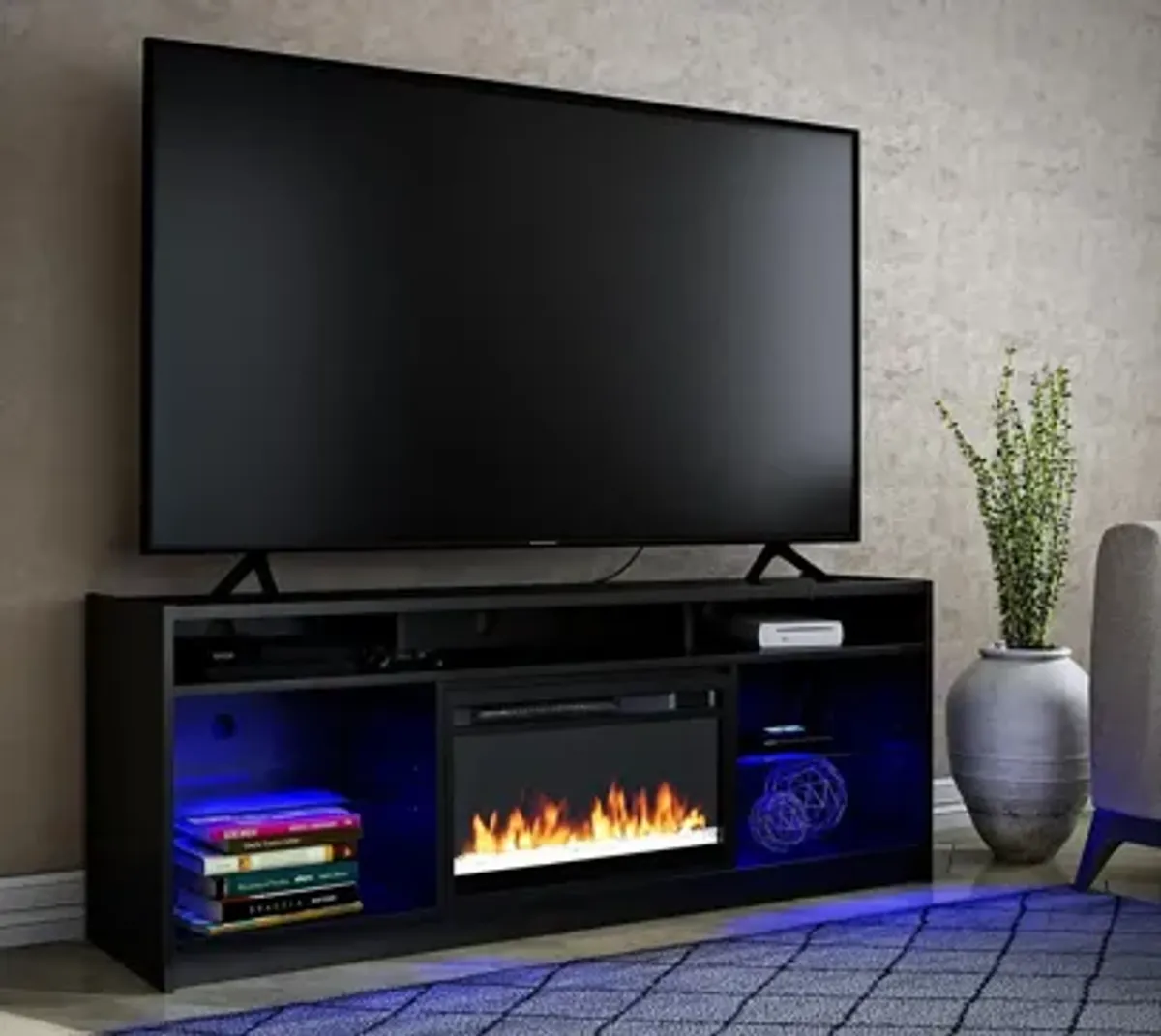 Elmer TV Console w/ Fireplace