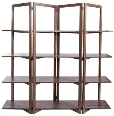 Lennox Open Bookcase in Weathered Chestnut Finish by Liberty Furniture