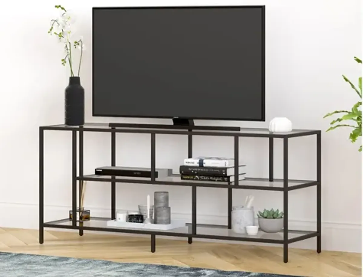 Winthrop 55" TV Stand with Glass Shelves