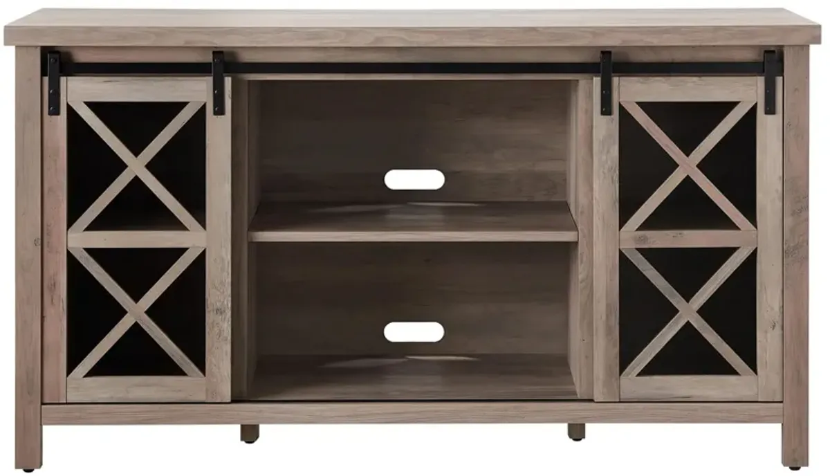 Clementine Oak TV Stand in Gray Oak by Hudson & Canal