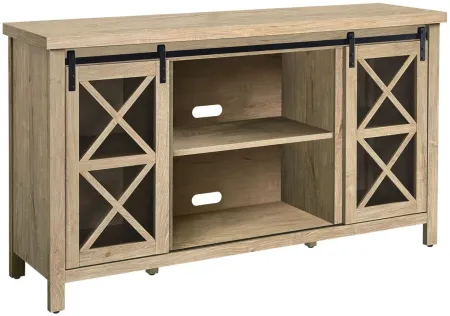 Clementine Oak TV Stand in White Oak by Hudson & Canal