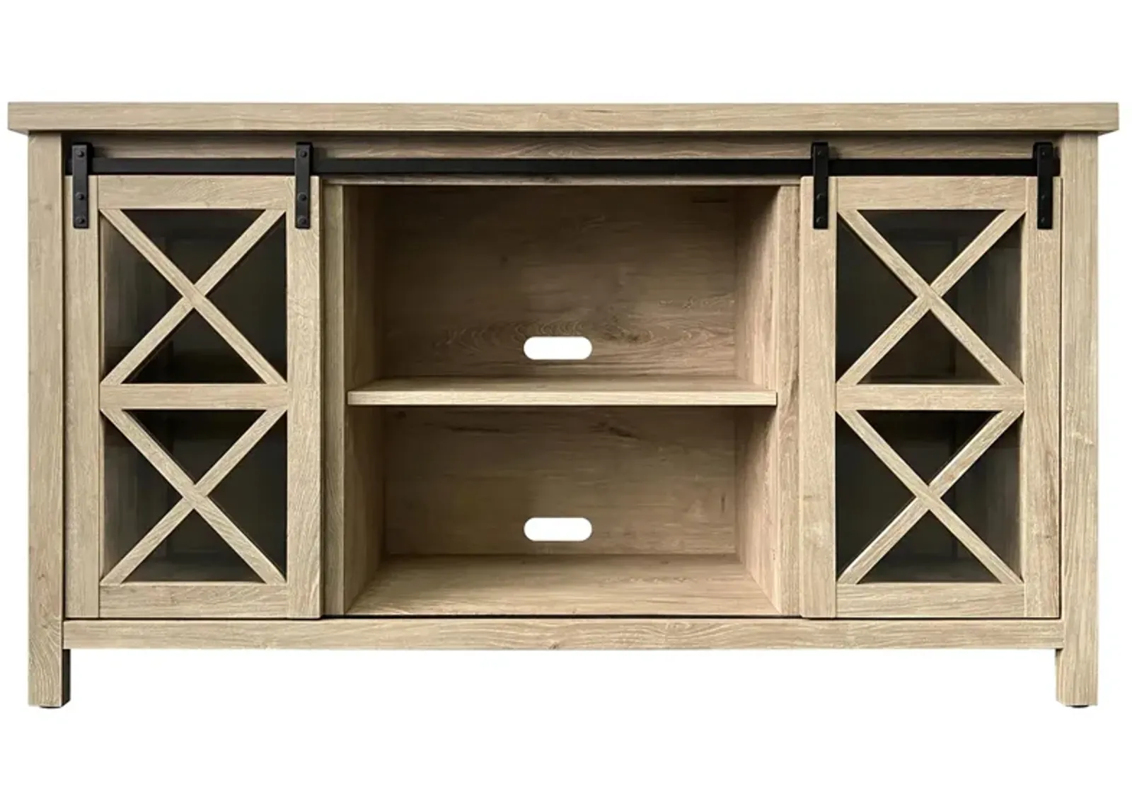 Clementine Oak TV Stand in White Oak by Hudson & Canal