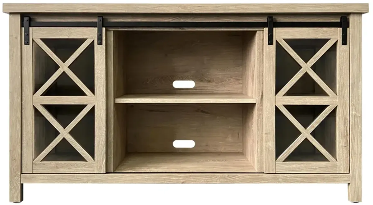 Clementine Oak TV Stand in White Oak by Hudson & Canal