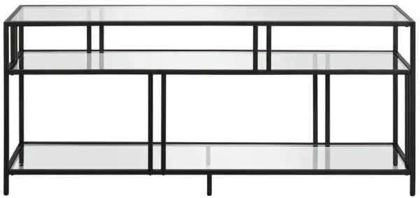 Cortland TV Stand with Glass Shelves