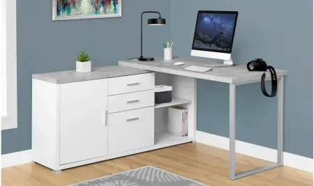 Jojo 60" Computer Desk in WHITE by Monarch Specialties