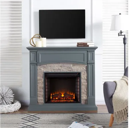 Alcester Media Fireplace in Gray by SEI Furniture
