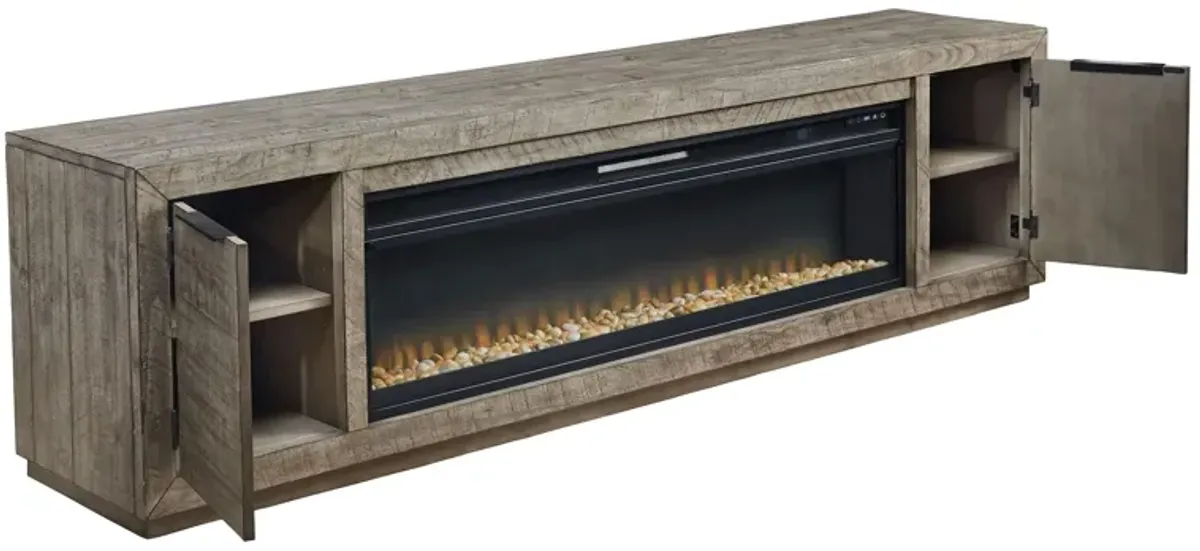 Krystanza 92" TV Stand Fireplace