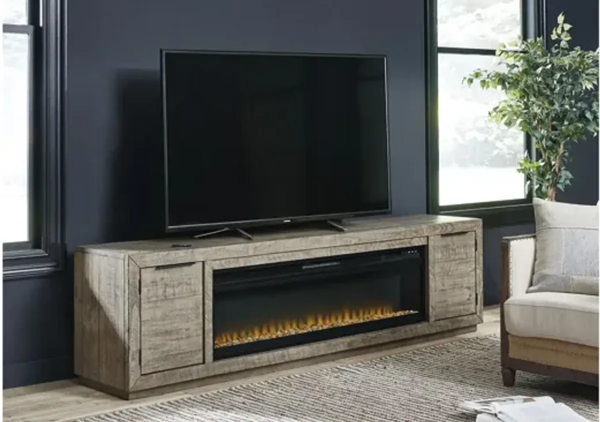 Krystanza 92" TV Stand Fireplace