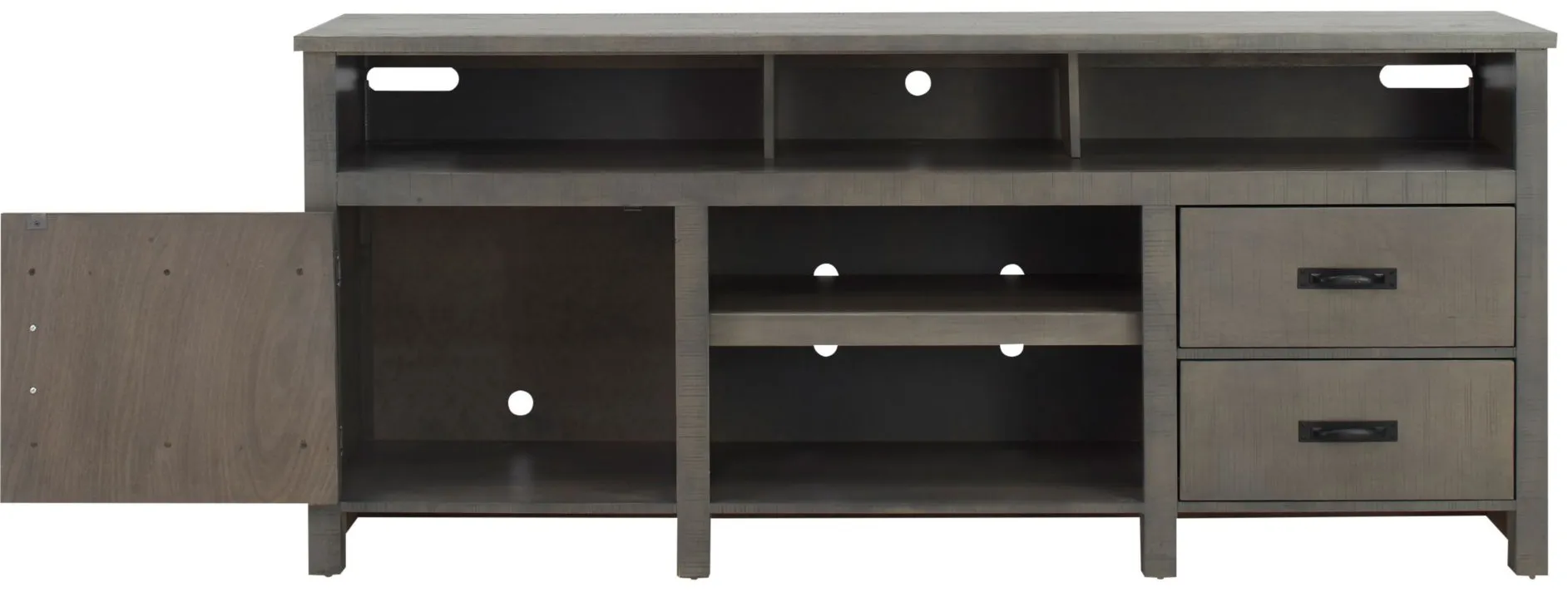 Bernstein 76" TV Console in Rain Grey by Golden Oak