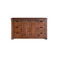 Parota 60" TV Console in Antiqued Distressed by International Furniture Direct