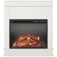 Mateo Electric Fireplace in White by DOREL HOME FURNISHINGS