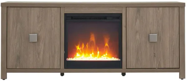 Juniper TV Stand with Crystal Fireplace
