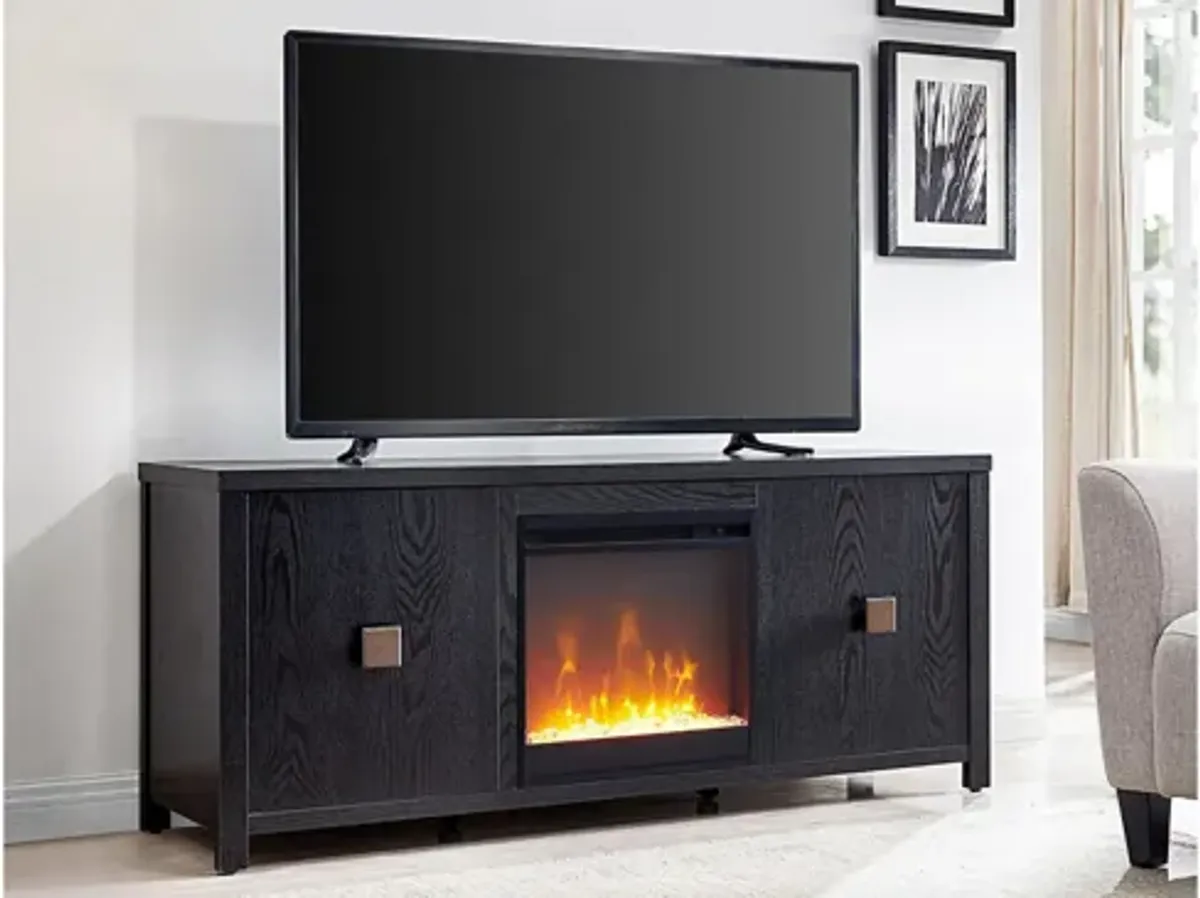 Juniper TV Stand with Crystal Fireplace