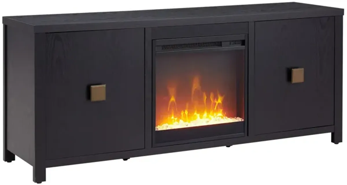 Juniper TV Stand with Crystal Fireplace