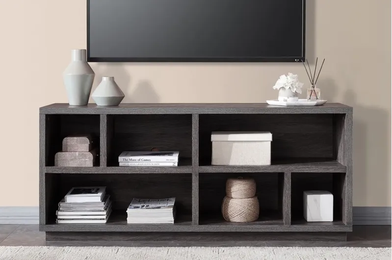 Dotterel TV Stand in Burnished Oak by Hudson & Canal