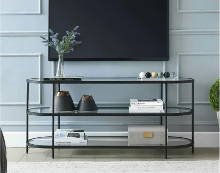 Cassee TV Stand in Blackened Bronze by Hudson & Canal