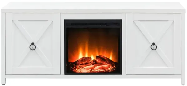 Jacana TV Stand with Log Fireplace Insert