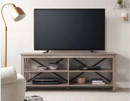 Curlew 62" TV Stand in Gray Oak by Hudson & Canal