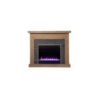 Barbe Elec Color Change Fireplace in Natural by SEI Furniture