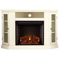 Oldham Convertible Media Fireplace in Ivory by SEI Furniture