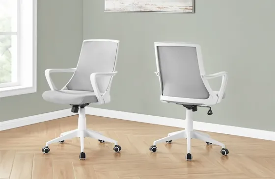 Miriam Office Chair in White by Monarch Specialties