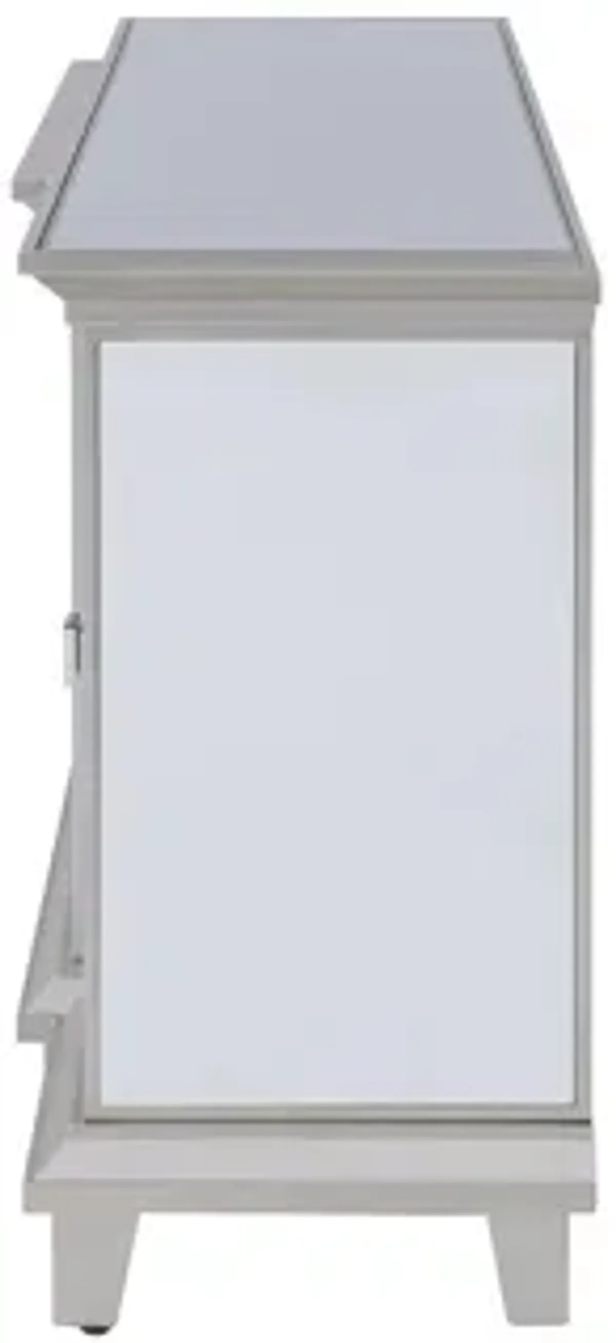 Kandel Mirrored Color Chg Fireplace Media Console