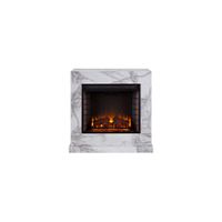 Stapleford Electric Fireplace in White by SEI Furniture