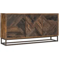 Petra Entertainment Console in Brown by Hooker Furniture