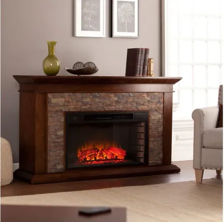 Leyton Fireplace in Brown by SEI Furniture
