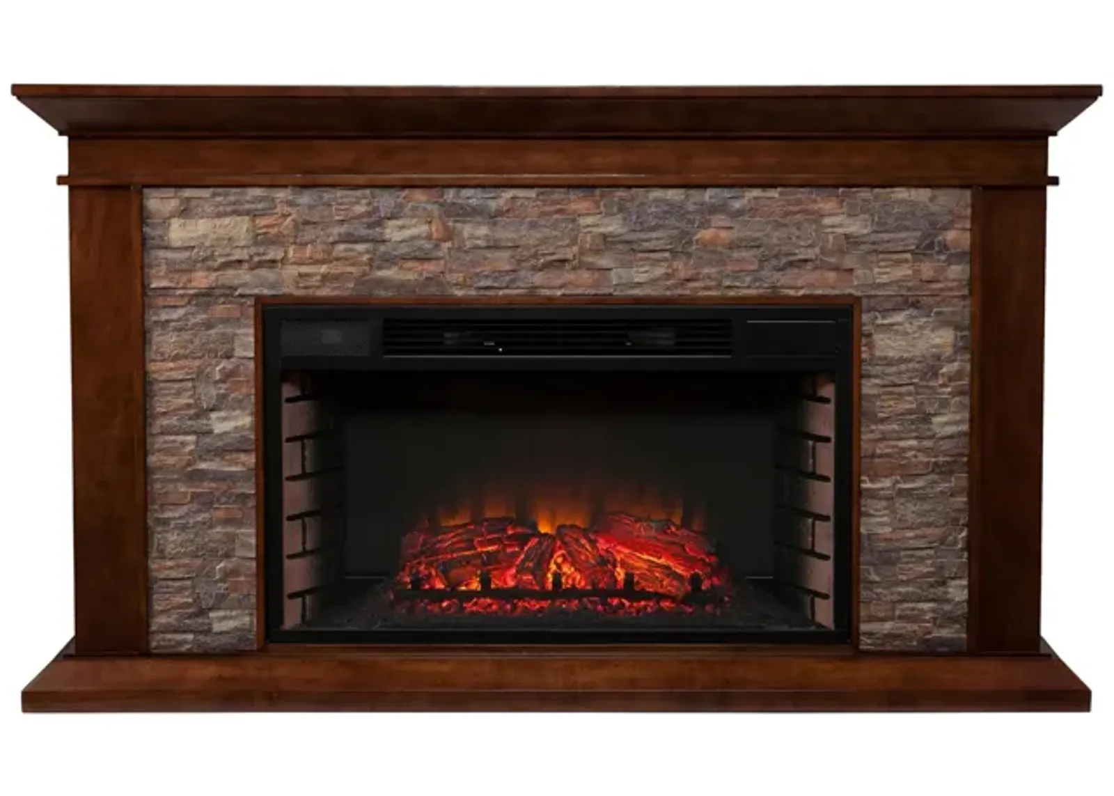 Leyton Fireplace in Brown by SEI Furniture