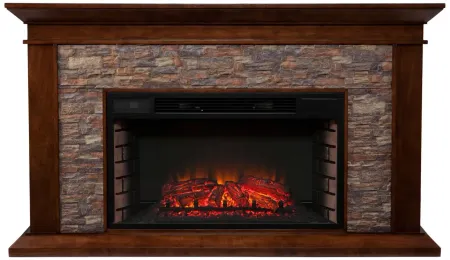 Leyton Fireplace in Brown by SEI Furniture