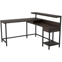 Camiburg L-Desk in Warm Brown by Ashley Express